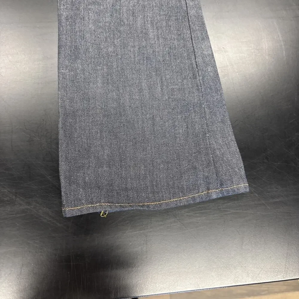 VTG 70s Orange Tab And Stitch Levi’s Wide Leg Blue Jeans Never Worn 28 X‎ 33